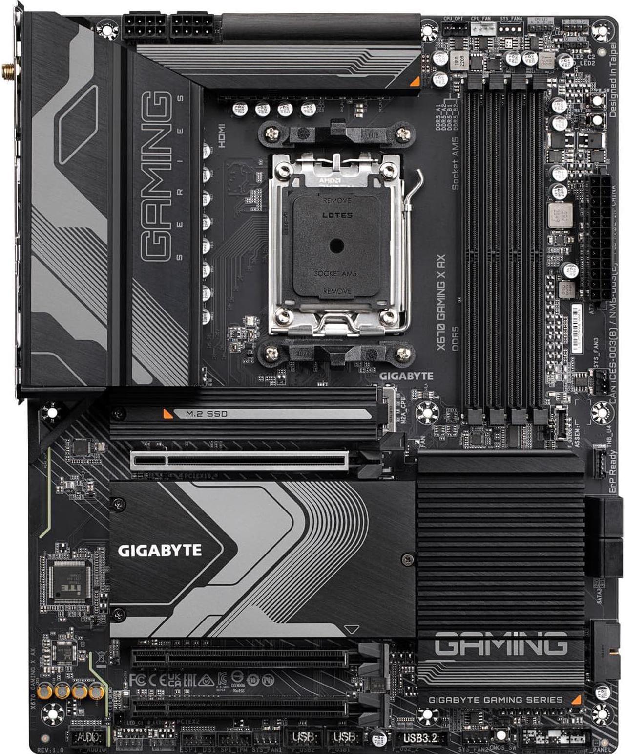 Gigabyte X670 Gaming X AX AMD X670 Socket AM5 ATX DDR5 Motherboard