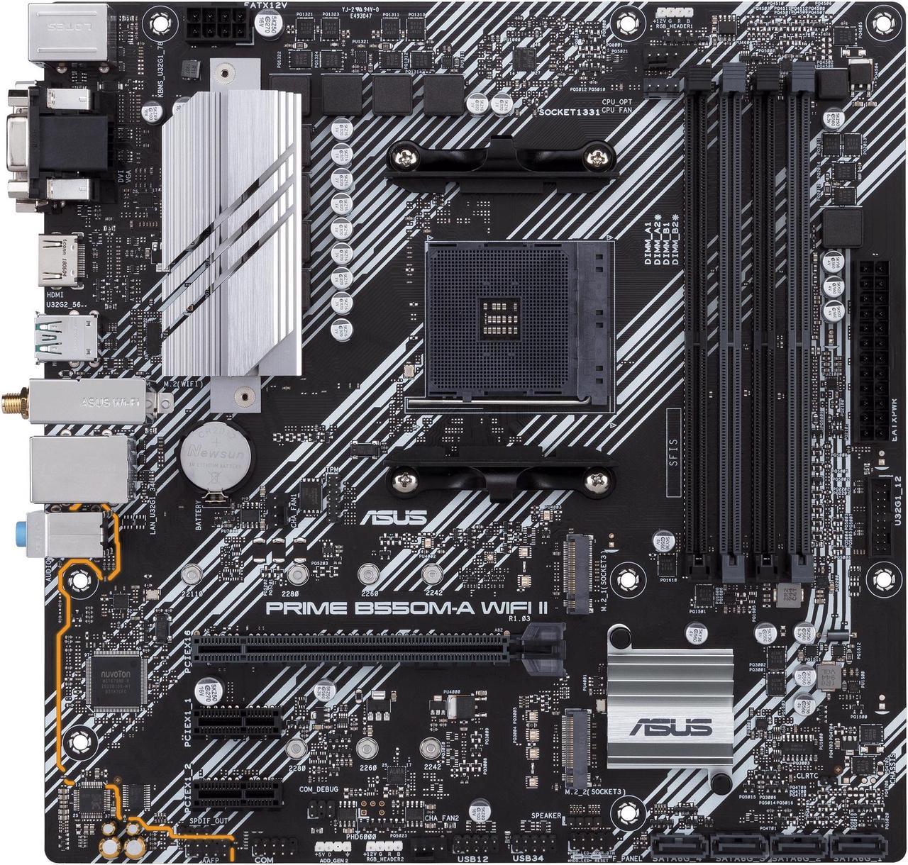 ASUS PRIME B550M-A WIFI II AMD Micro ATX DDR4 Motherboard