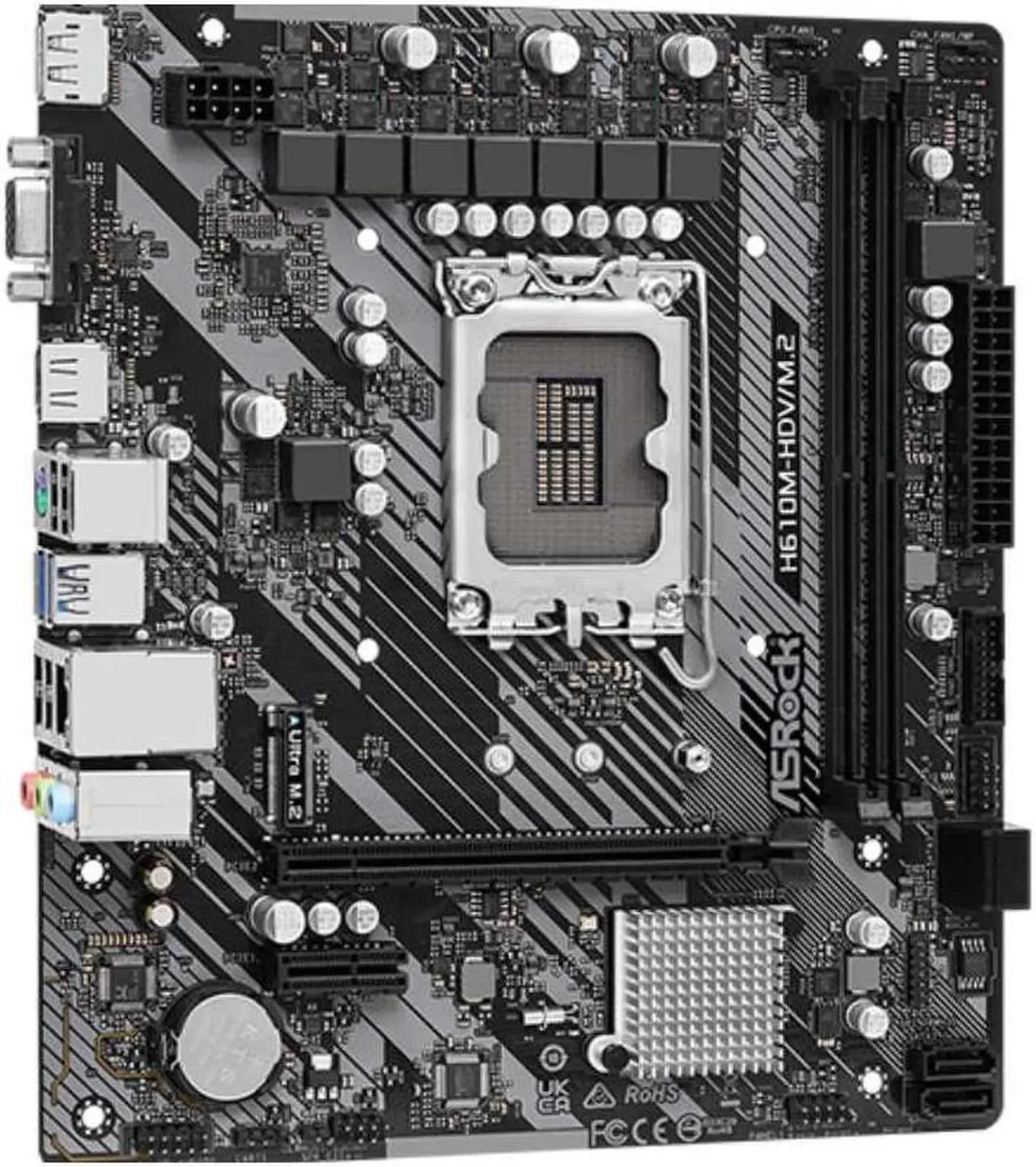 Main image of ASRock Intel H610 LGA 1700 Micro ATX DDR4 Motherboard