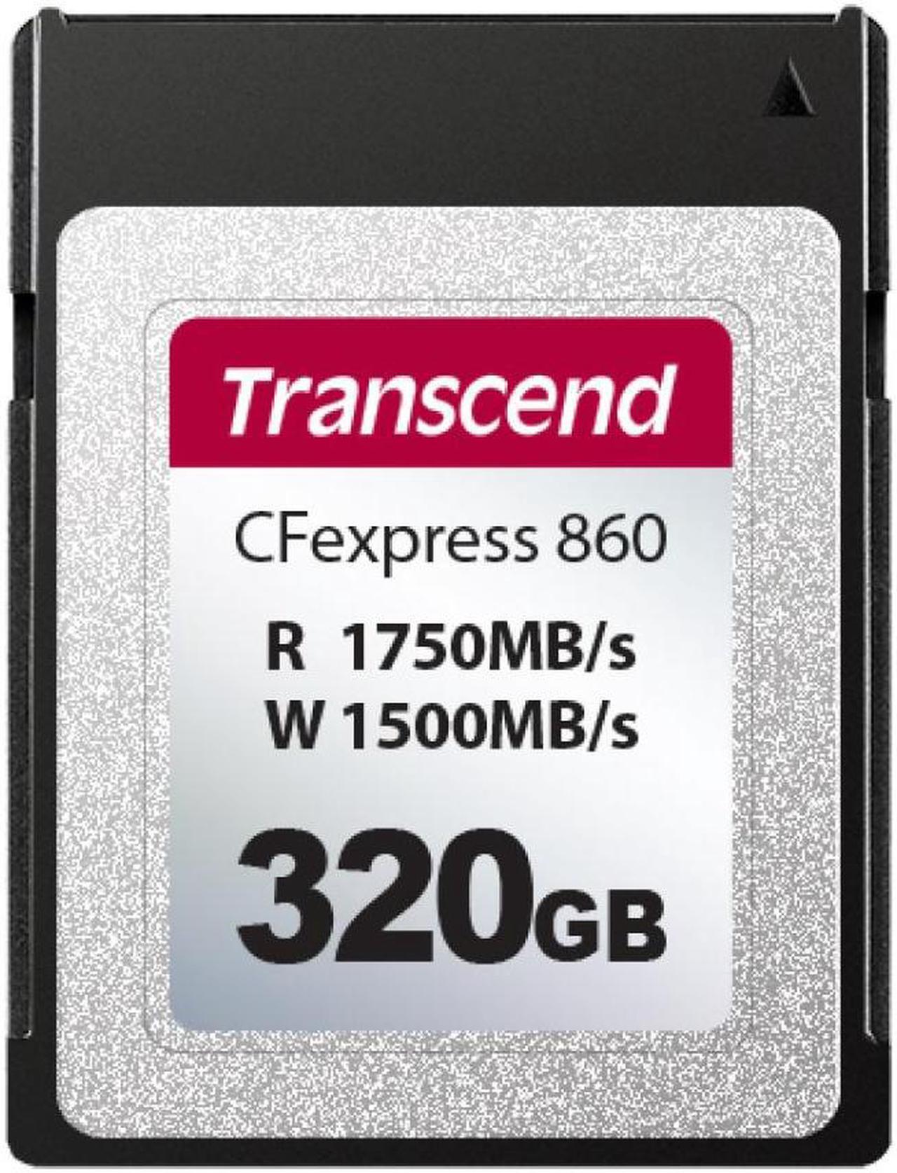 Main image of 320GB Transcend CFexpress 860 Type B Memory Card NVMe PCIe Gen3 x2