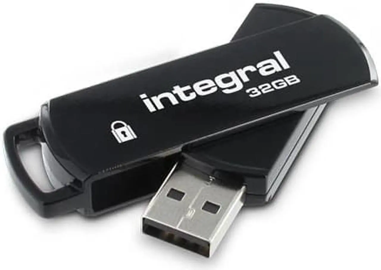 Alt view image 2 of 4 - Integral 32GB Secure 360 Encrypted USB3.0 Flash Drive (256-bit AES Encryption) Model INFD32GB360SEC3.0