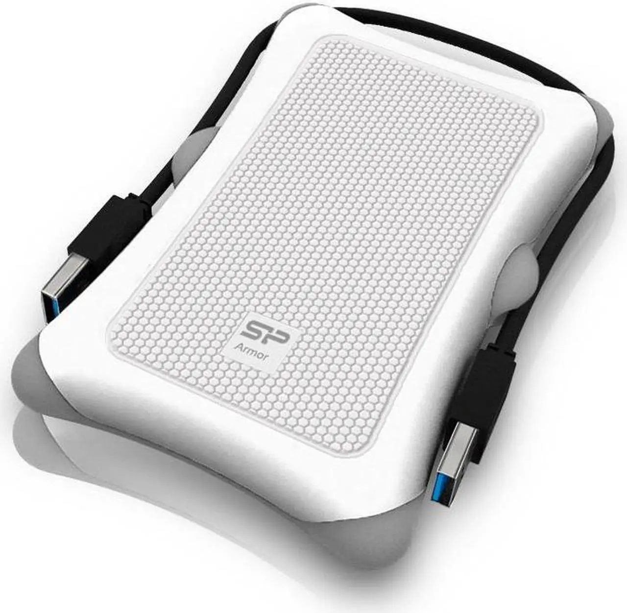 Alt view image 2 of 4 - Silicon Power Armor A30 2.5-inch Shockproof SATA Hard Drive Enclosure White Model SP000HSPHDA30S3W