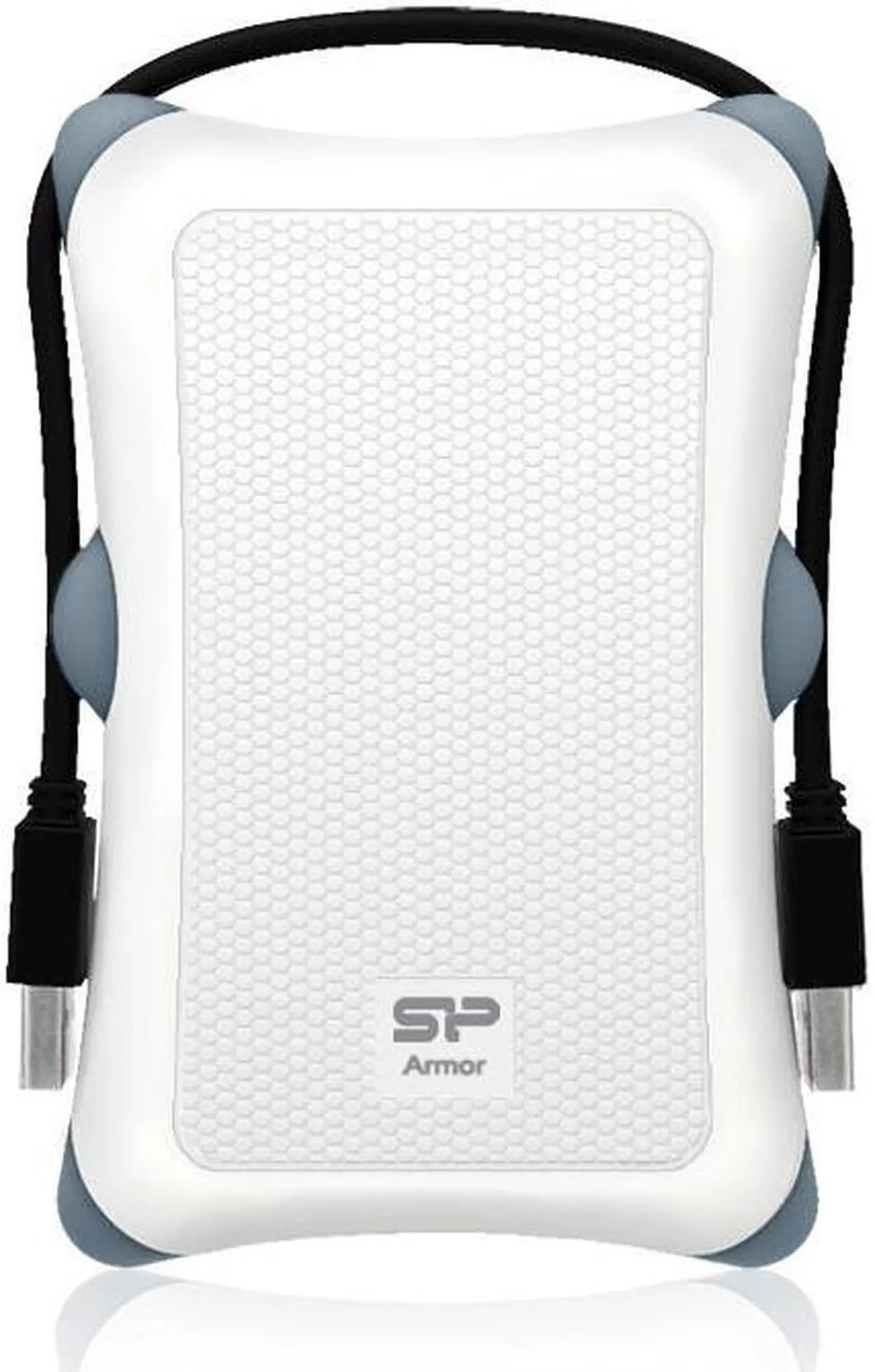 Alt view image 3 of 4 - Silicon Power Armor A30 2.5-inch Shockproof SATA Hard Drive Enclosure White Model SP000HSPHDA30S3W