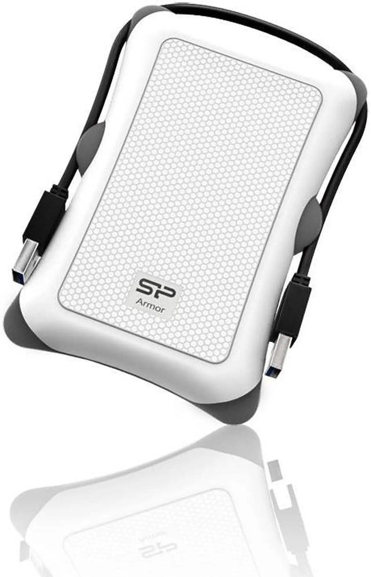 Alt view image 4 of 4 - Silicon Power Armor A30 2.5-inch Shockproof SATA Hard Drive Enclosure White Model SP000HSPHDA30S3W