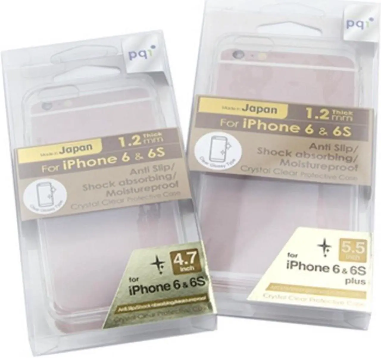 Main image of PQI Crystal Clear Protective Case for iPhone 6 / 6s - Anti Slip, Shock Absorbing