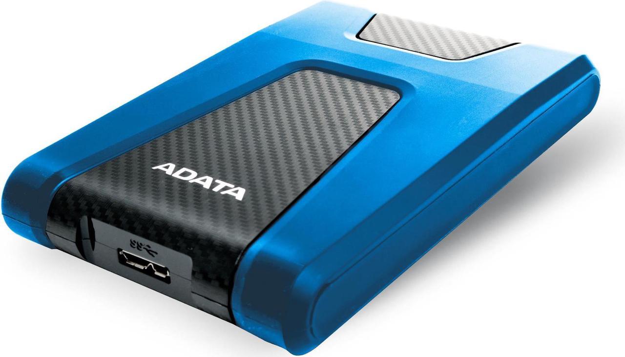 Alt view image 2 of 15 - ADATA Durable Series HD650: 2TB Blue External USB 3.1 Portable Hard Drive Gaming Console Compatible