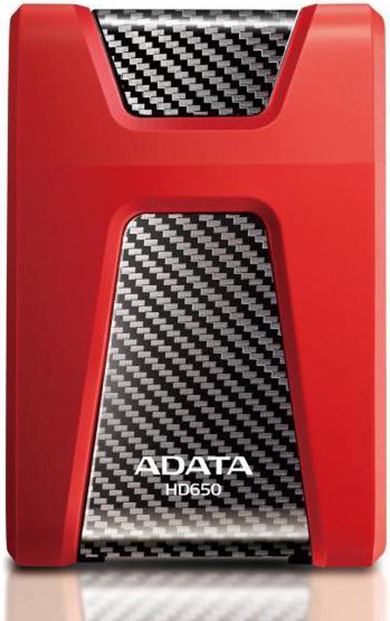 Alt view image 2 of 14 - ADATA Durable Series HD650: 2TB Black External USB 3.1 Portable Hard Drive Gaming Console Compatible