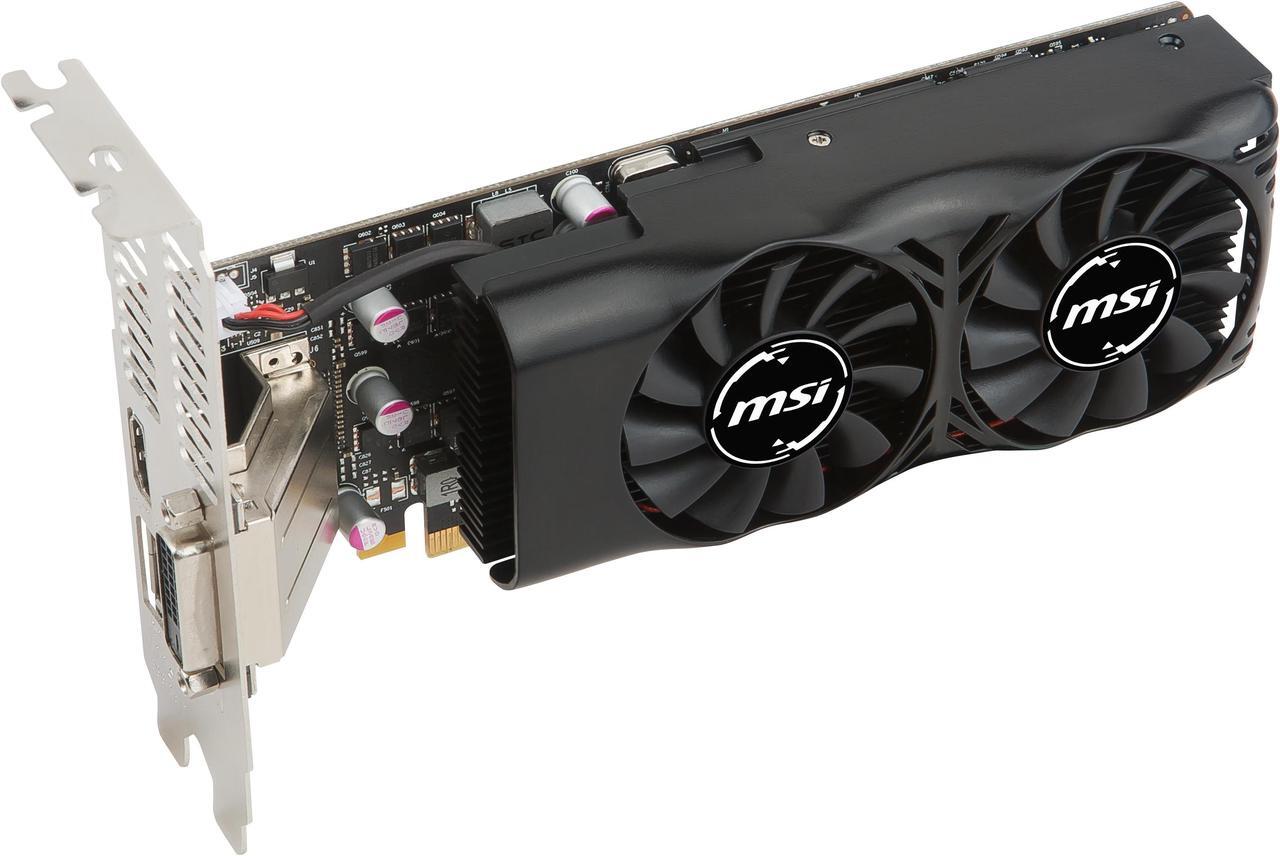 Alt view image 6 of 9 - MSI GTX 1050 Ti Low Profile 4GB GDDR5 Graphics Card (V809-2404R)