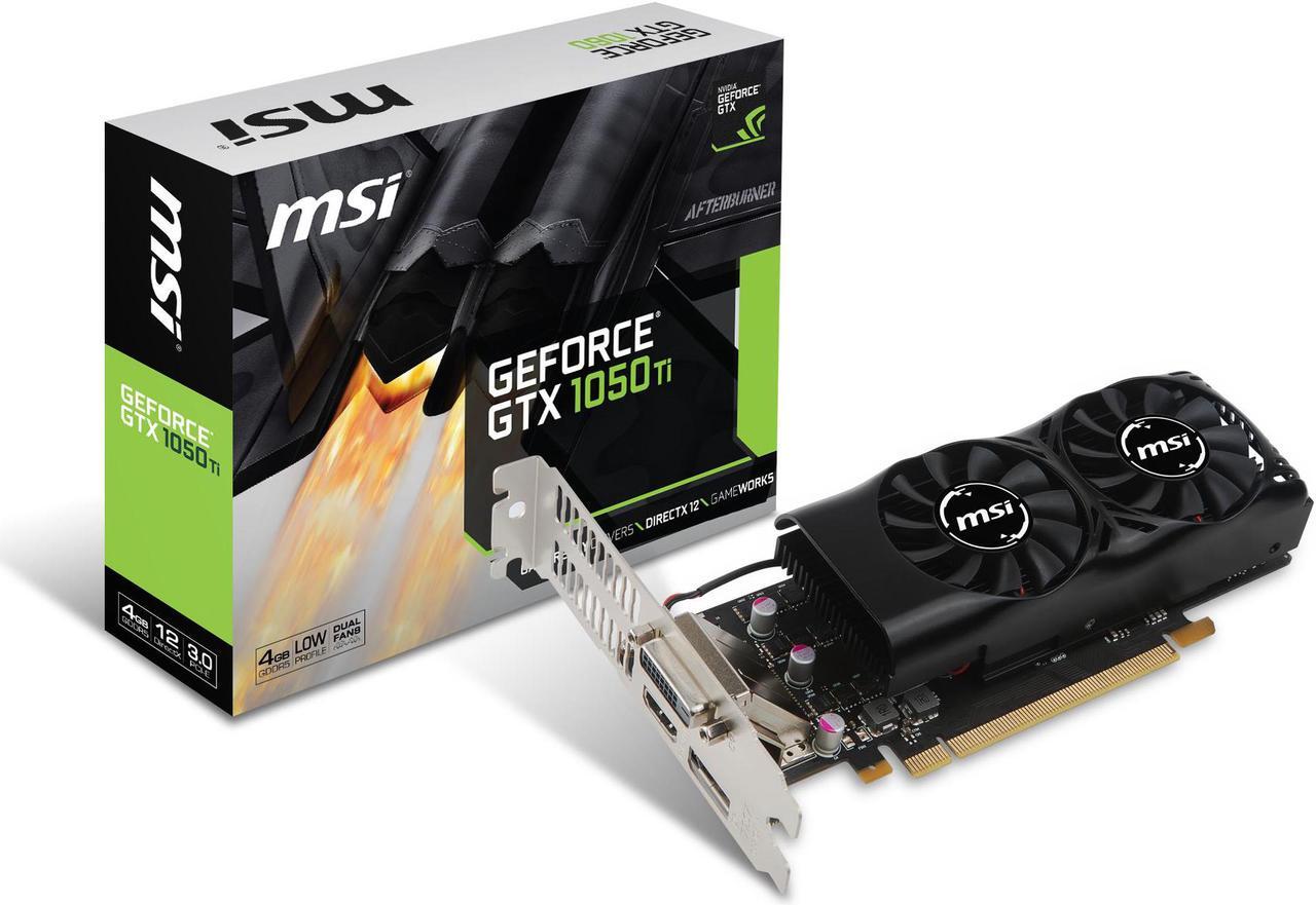 Alt view image 8 of 9 - MSI GTX 1050 Ti Low Profile 4GB GDDR5 Graphics Card (V809-2404R)