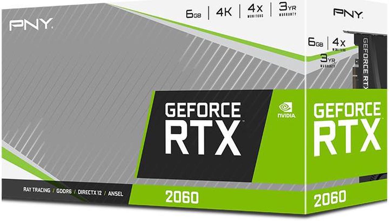 Alt view image 11 of 15 - PNY GeForce RTX 2060 Graphic Card - 1.37 GHz Core - 1.68 GHz Boost Clock - 6 GB GDDR6 - Full-height - Dual Slot Space Required