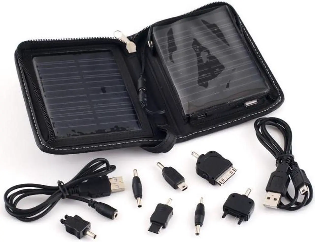 Alt view image 2 of 5 - NEON Portable Solar Charger and Battery Pack. USB Cable and 6 tips supplied, allow users to use their own USB Cables 500mA Model NEO-SW-010