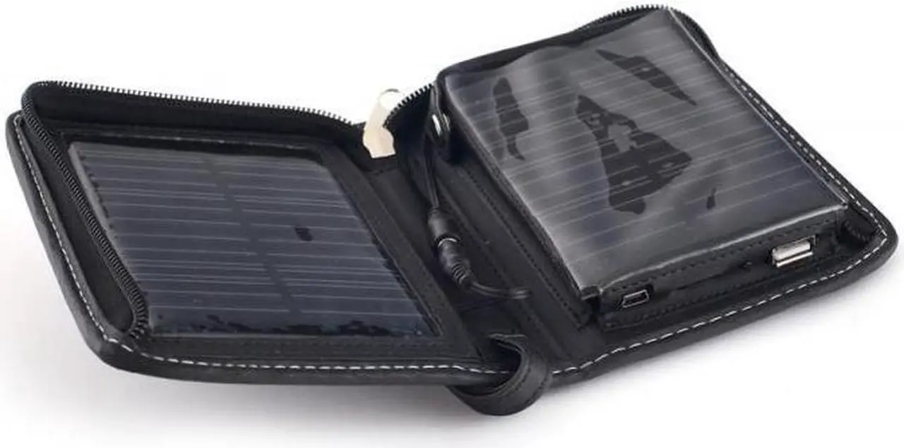 Alt view image 5 of 5 - NEON Portable Solar Charger and Battery Pack. USB Cable and 6 tips supplied, allow users to use their own USB Cables 500mA Model NEO-SW-010