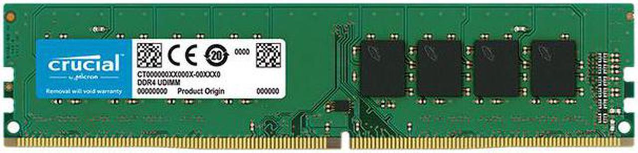 Alt view image 3 of 11 - Crucial 8GB Single DDR4 2666 MT/s (PC4-21300) SR x8 DIMM 288-Pin Memory - CT8G4DFS8266