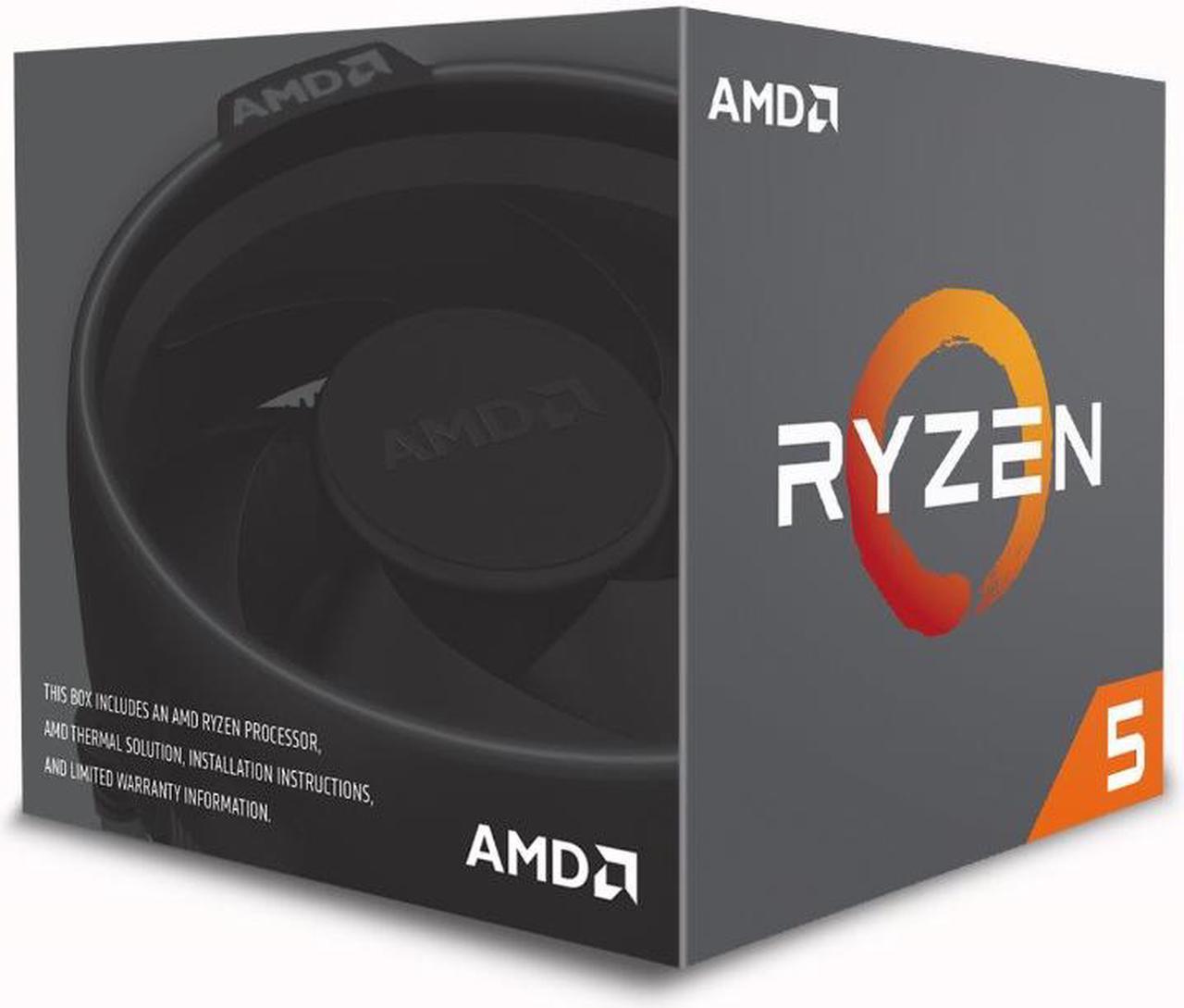 Alt view image 4 of 7 - AMD Desktop Ryzen 5 1600 65W AM4 Processor with Wraith Stealth Cooler