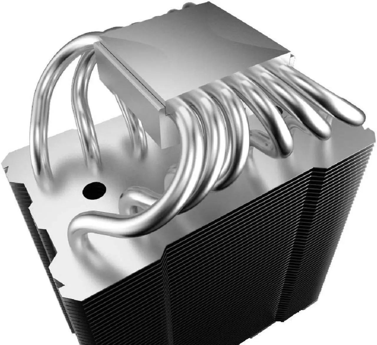 Alt view image 10 of 10 - Reeven Justice High Performance 6 Heatpipes Copper Base 120mm CPU cooler