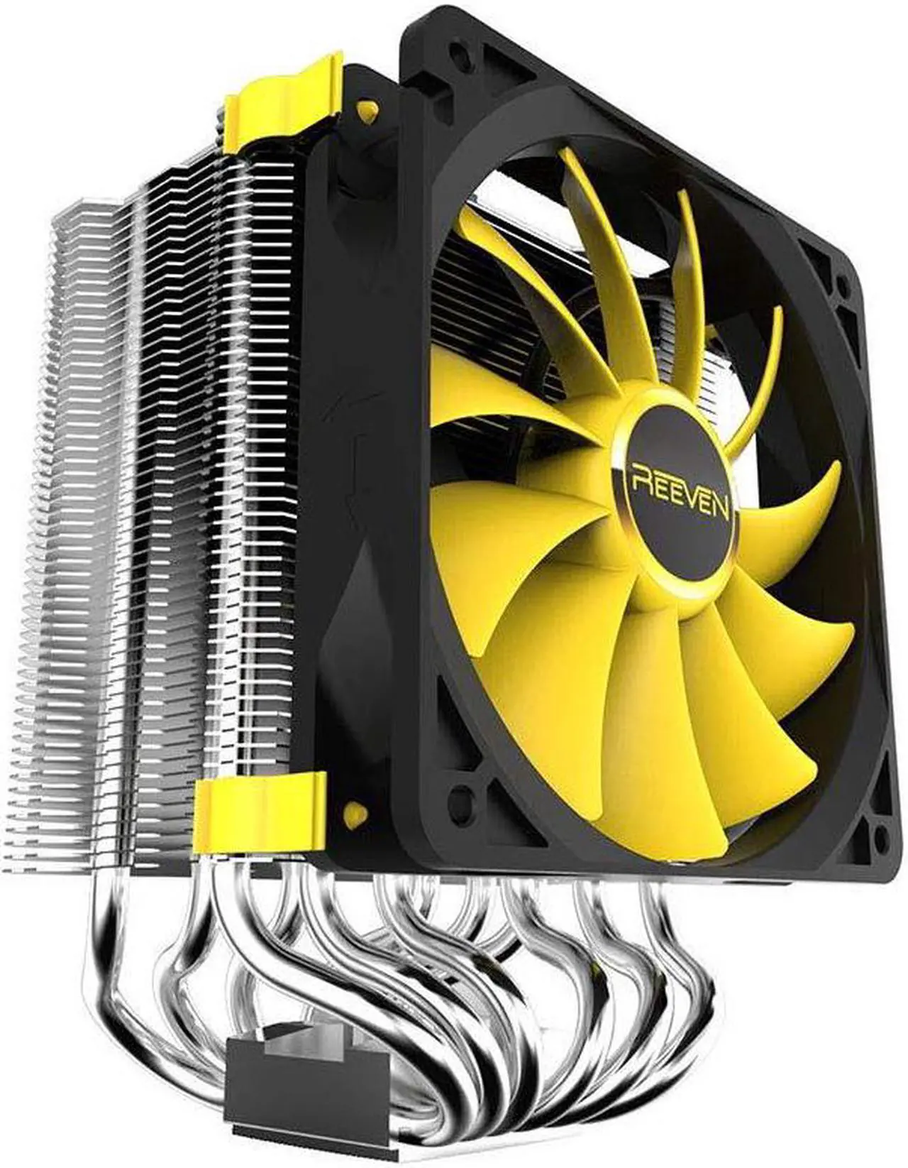 Alt view image 9 of 10 - Reeven Justice High Performance 6 Heatpipes Copper Base 120mm CPU cooler