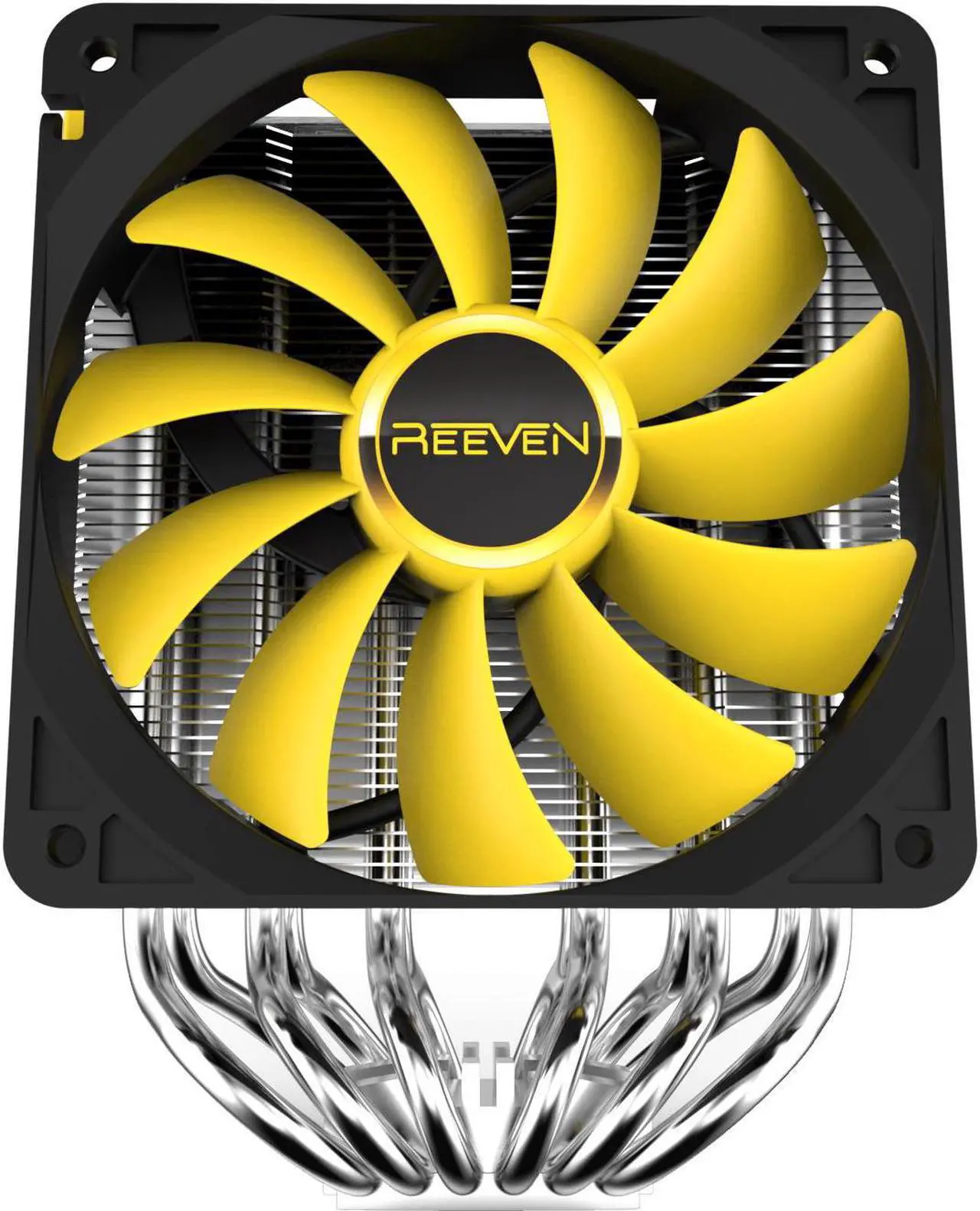 Alt view image 7 of 10 - Reeven Justice High Performance 6 Heatpipes Copper Base 120mm CPU cooler