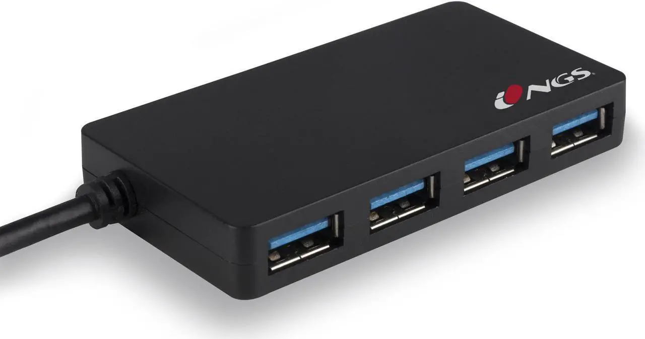 Alt view image 2 of 5 - NGS USB3.0 4 Port Hub - Plug and Play USB Powered