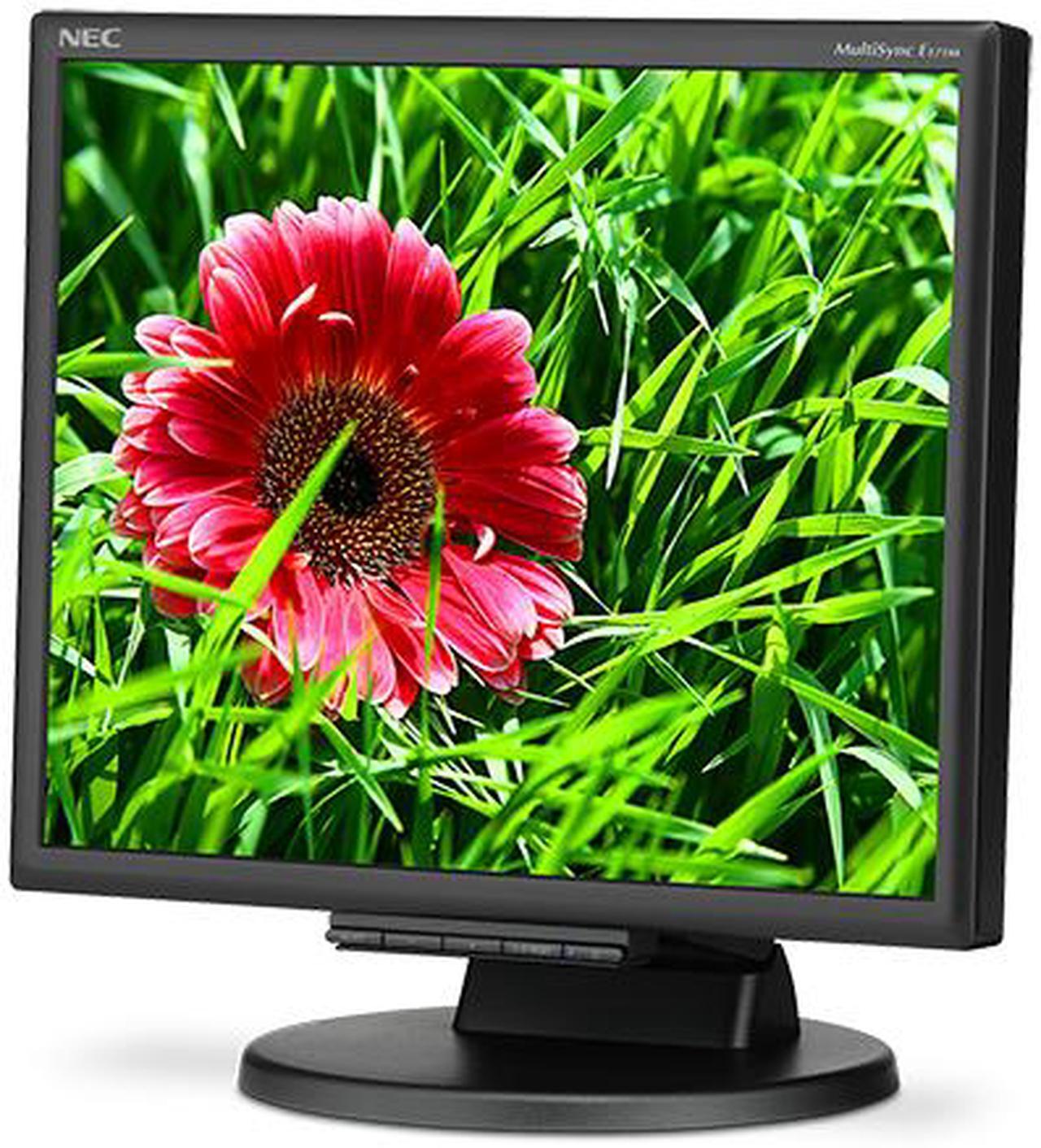 Alt view image 2 of 4 - NEC Display MultiSync E171M-BK Black 17” TN Panel, Led Backlight LCD Monitor 5ms 250cd/m2, Height Adjust, Tilt & Swivel, Built-in Speakers, ECO Mode function – Carbon Footprint Meter