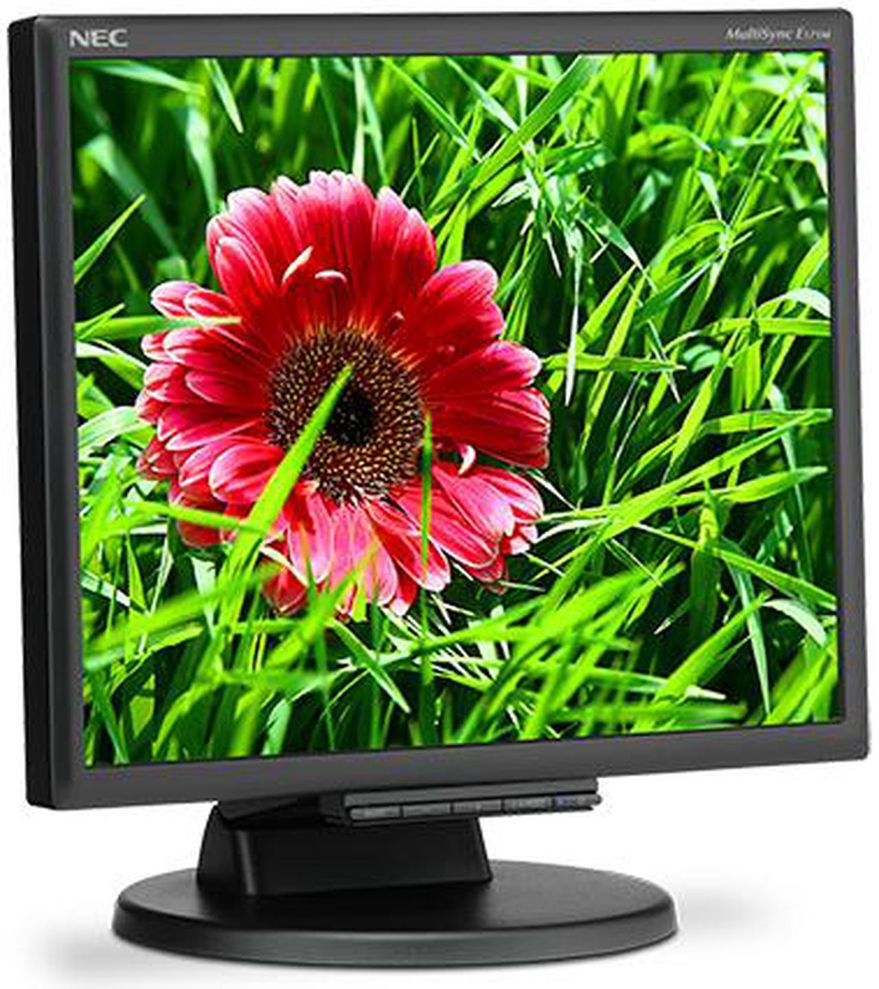 Alt view image 3 of 4 - NEC Display MultiSync E171M-BK Black 17” TN Panel, Led Backlight LCD Monitor 5ms 250cd/m2, Height Adjust, Tilt & Swivel, Built-in Speakers, ECO Mode function – Carbon Footprint Meter