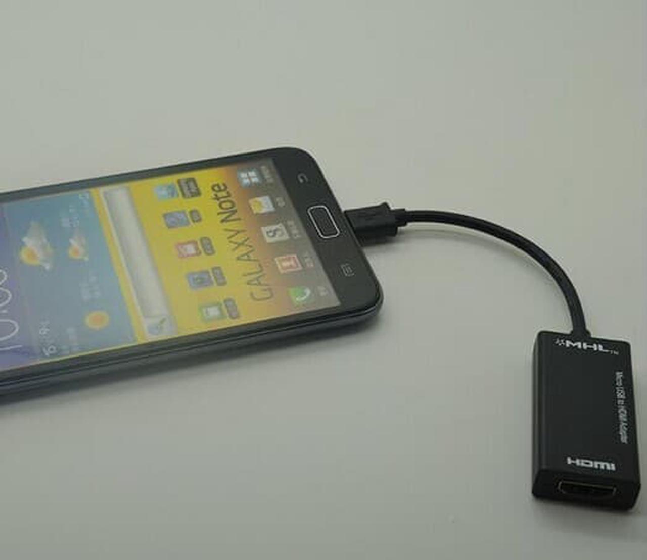 Alt view image 5 of 6 - MHL Micro USB Male to HDMI Female  Converter Adapter Cable for Samsung Galaxy S II i9100 Samsung Galaxy i997 HTC G14