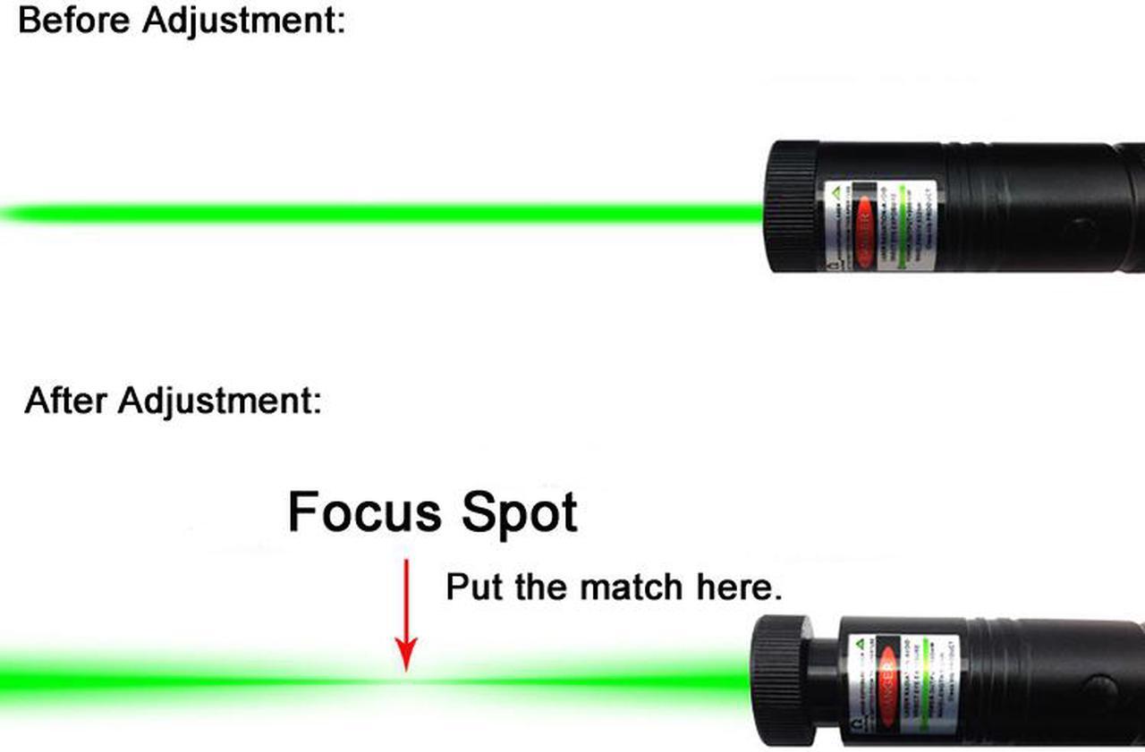 Alt view image 3 of 7 - Military 10 Mile Range Laser Pointer Pen Green Lazer Adjustable Focus(Battery NO included)