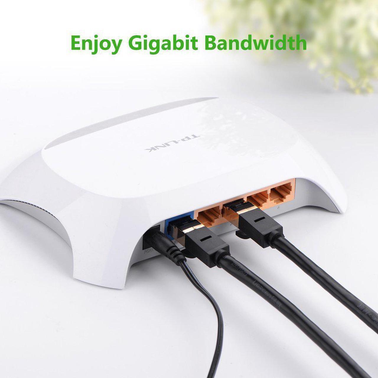 Alt view image 4 of 6 - 49ft/15m Ethernet Cable Cat7 Networking Cord Patch Cable RJ45 10 Gigabit 600Mhz Lan Wire Cable STP for Modem, Router, PC, Mac, Laptop, PS2, PS3, PS4, XBox, and XBox 360