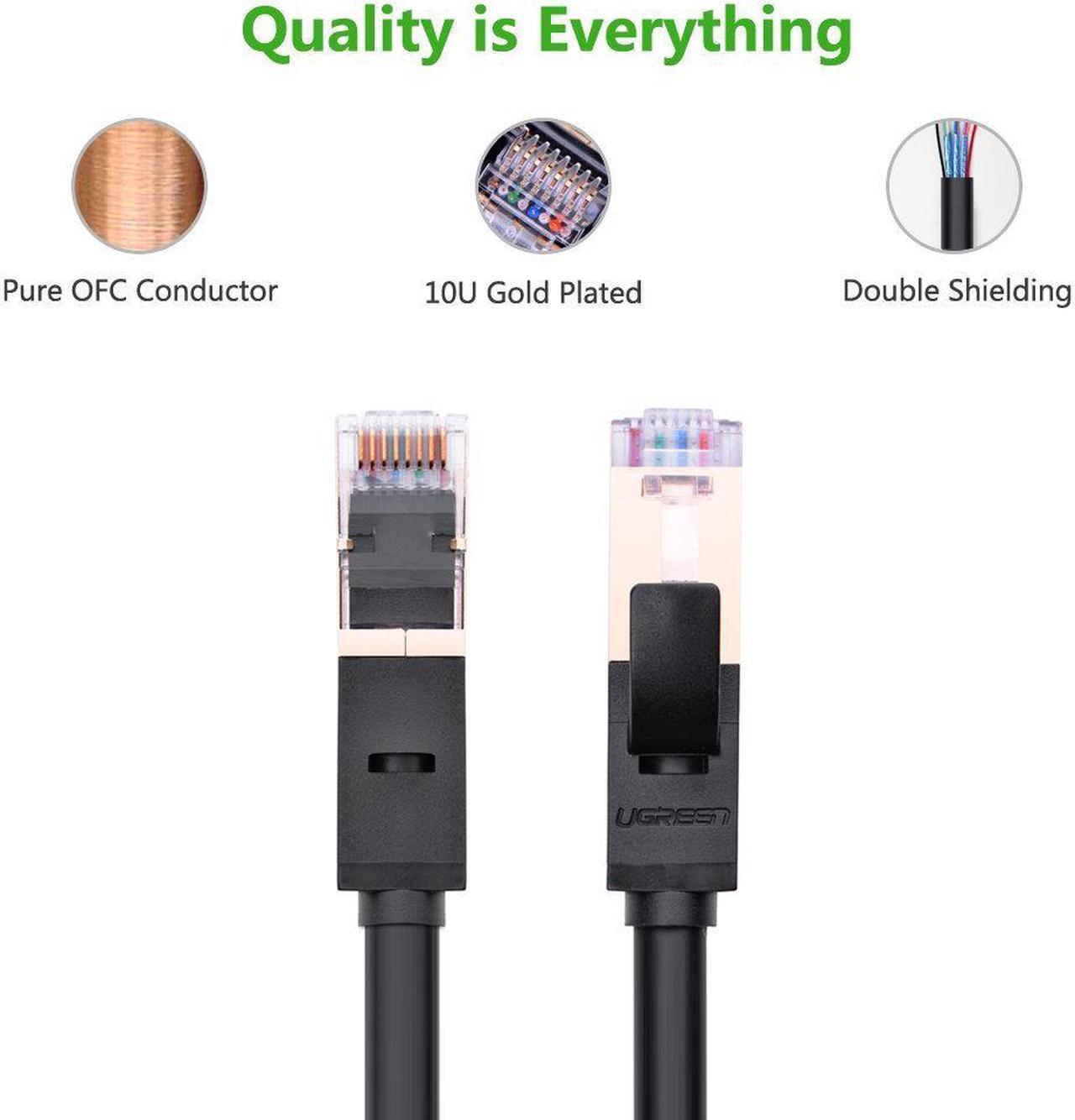 Alt view image 5 of 6 - 49ft/15m Ethernet Cable Cat7 Networking Cord Patch Cable RJ45 10 Gigabit 600Mhz Lan Wire Cable STP for Modem, Router, PC, Mac, Laptop, PS2, PS3, PS4, XBox, and XBox 360
