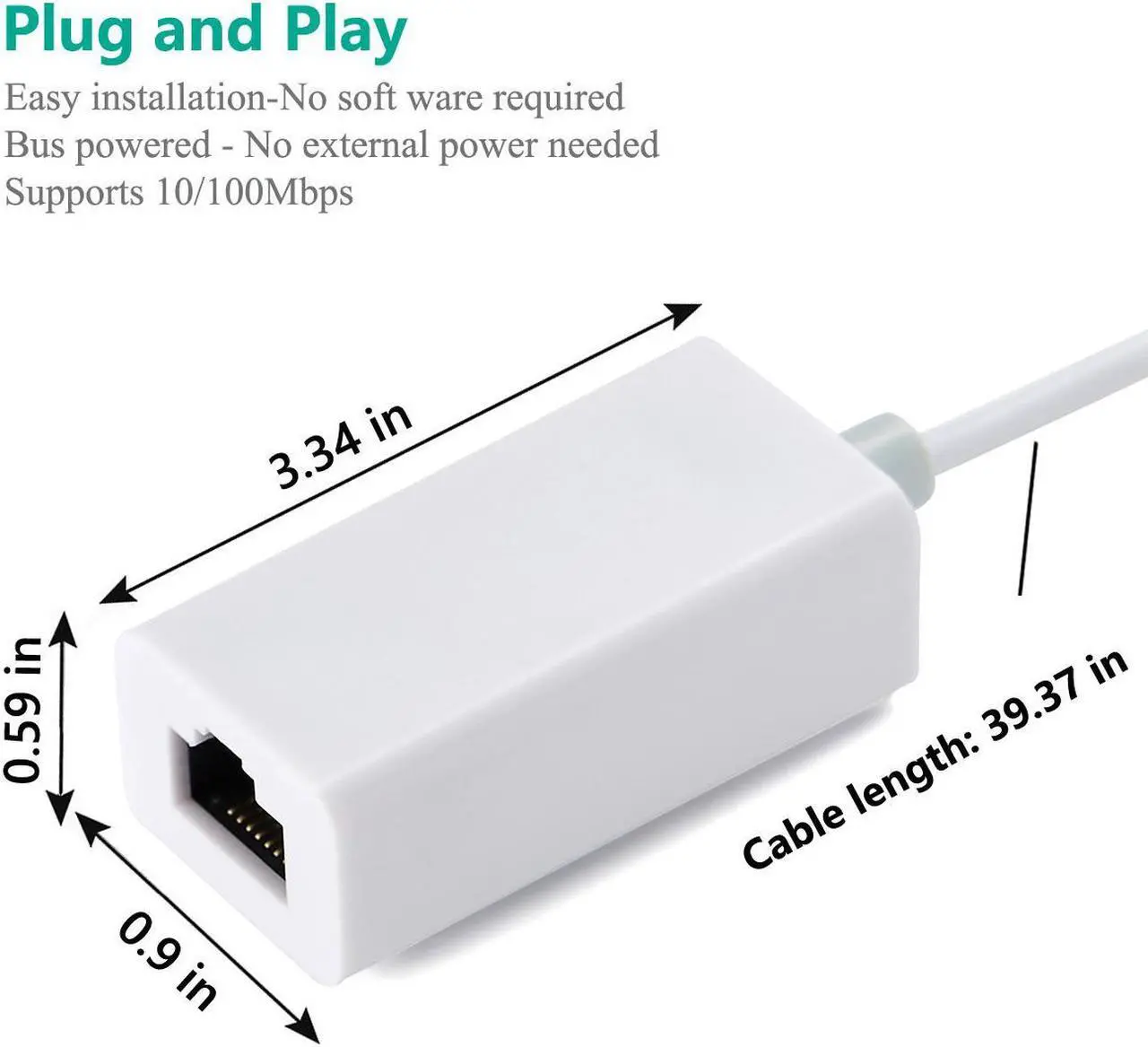 Alt view image 6 of 7 - Lightning to Ethernet Adapter RJ45 Wired LAN High Speed Network Connector Overseas Travel for iPhone iPad,RJ45 to Lightning to Ethernet Adapter For iPhone/iPad Ethernet Adapter Cable Connect the Light
