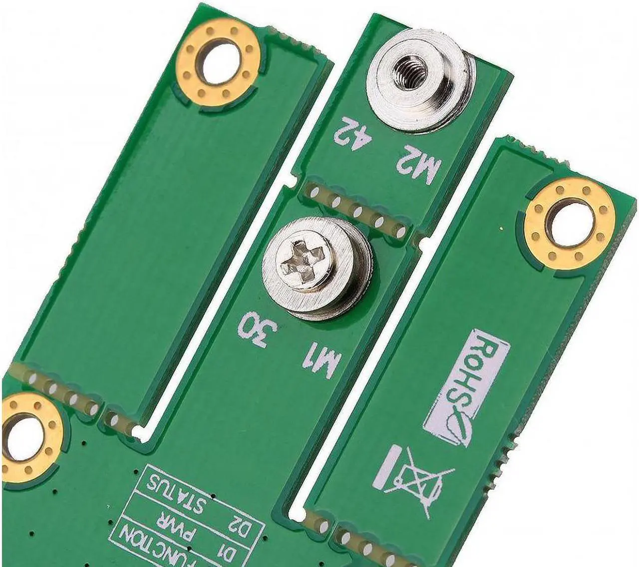 Alt view image 6 of 6 - New Version M.2 NGFF / Key E Card to mPCIe (PCIe+USB) Adapter For Laptop Desktop mPCIe slot