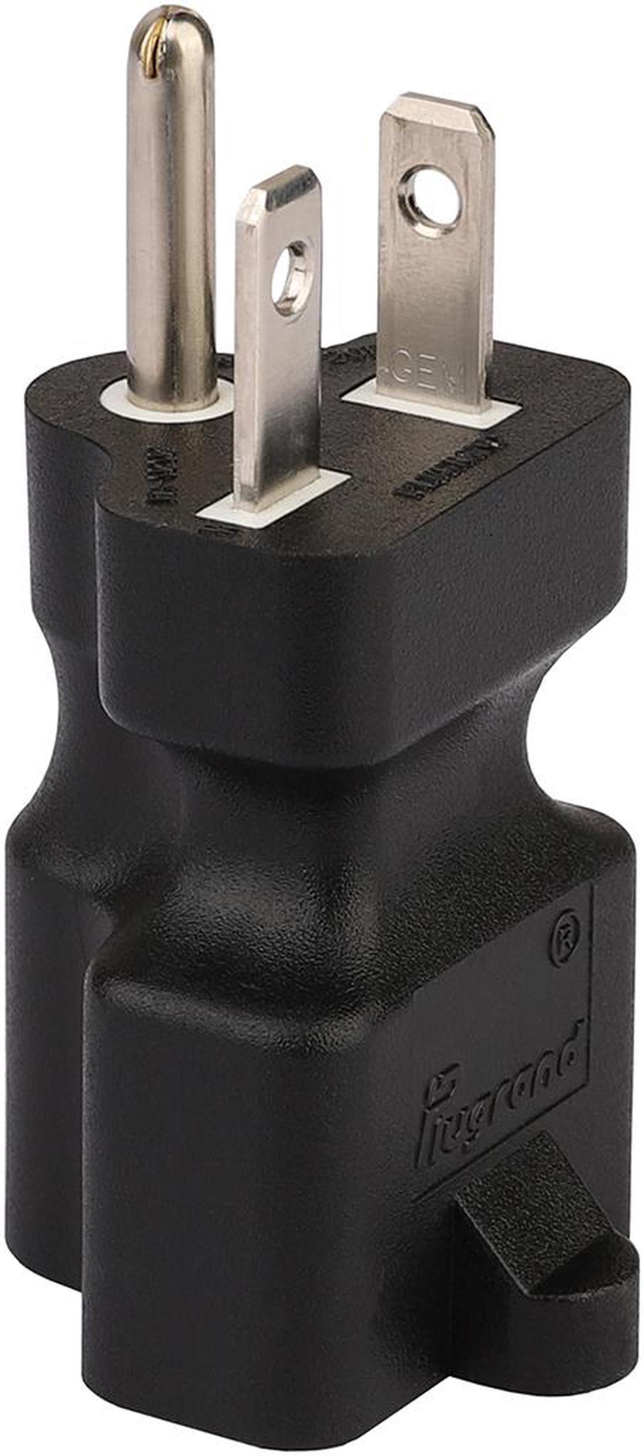 Alt view image 5 of 7 - 5-20P to 5-15R & 5-20R, 2-IN-1 Nema 5-20P Male to Nema 5-15/20R Female AC Adapter,20 Amp T-Blade Male Plug to 15A/20A,5-20P TO 5-15R,5-20R Combo