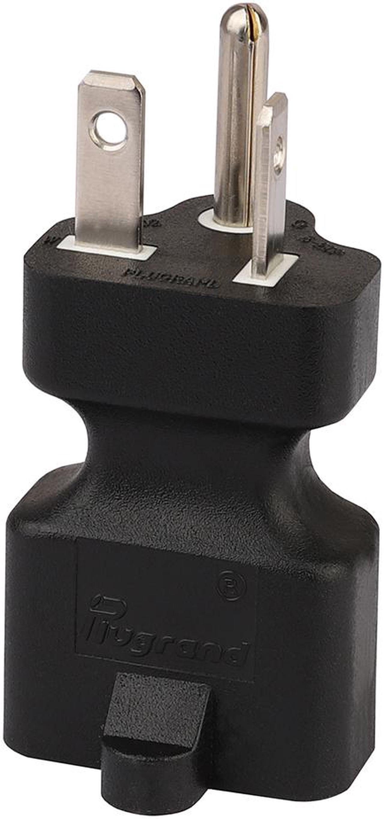 Alt view image 6 of 7 - 5-20P to 5-15R & 5-20R, 2-IN-1 Nema 5-20P Male to Nema 5-15/20R Female AC Adapter,20 Amp T-Blade Male Plug to 15A/20A,5-20P TO 5-15R,5-20R Combo