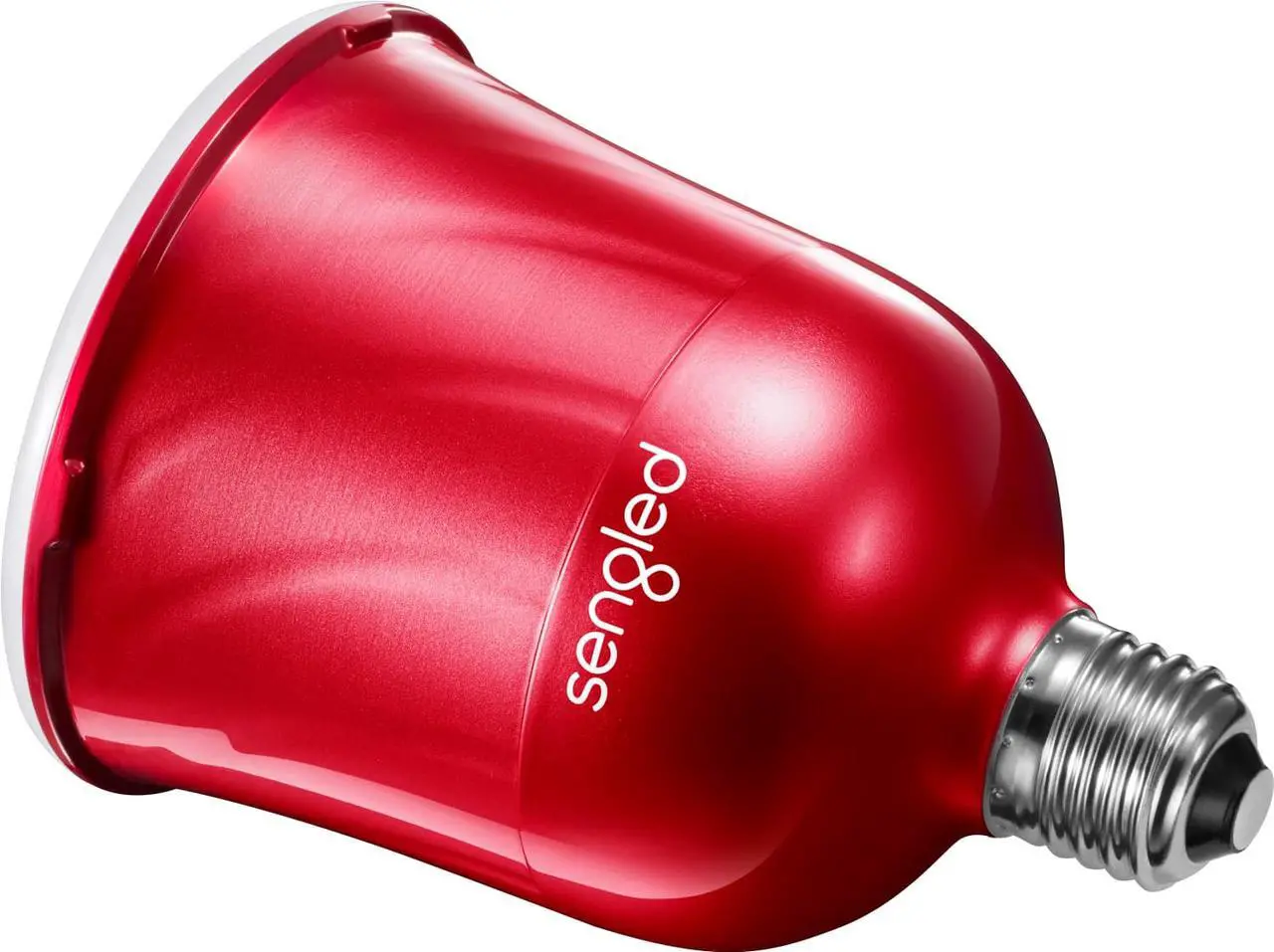 Alt view image 3 of 10 - Sengled Pulse Dimmable LED Light with Wireless Bluetooth Satellite Speaker, Red
