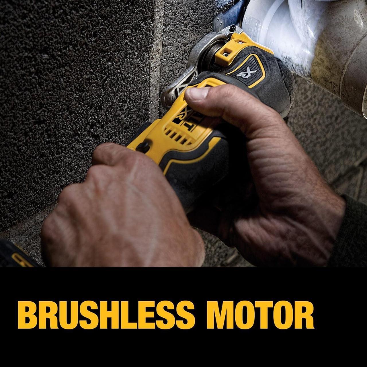 Alt view image 6 of 6 - DEWALT 20V Max XR Oscillating Multi-Tool Tool Only DCS356B - BLACK/YELLOW