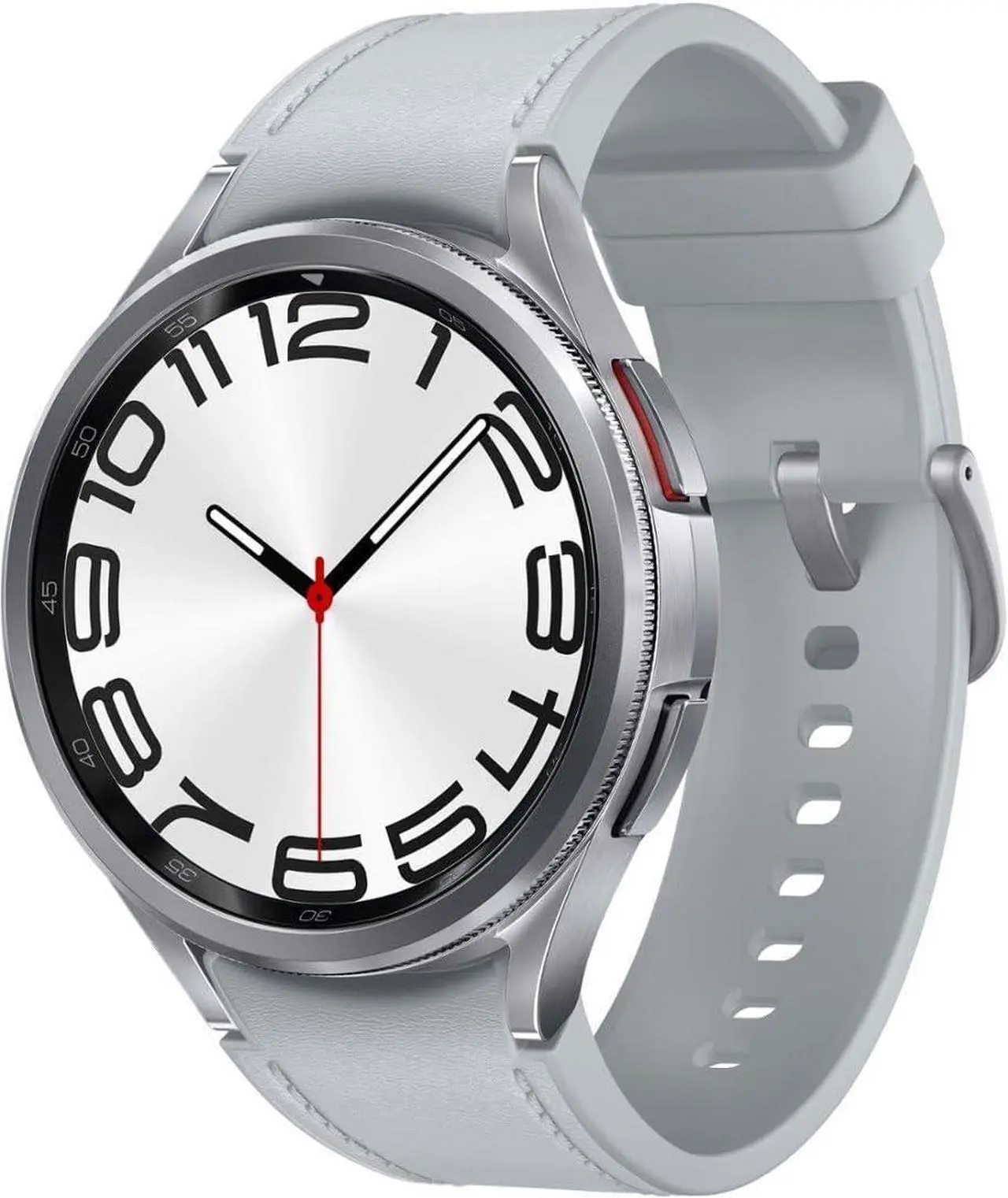 Alt view image 6 of 6 - Samsung Galaxy Watch 6 Classic 47mm Stainless-Steel Smartwatch w/ Fitness Tracker, Heart Monitor, BIA Sensor, Bluetooth  Silver