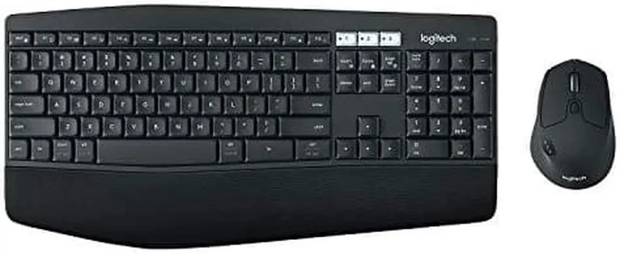 Alt view image 7 of 16 - Logitech MK850 Performance Wireless Keyboard and Mouse Combo - USB Wireless Bluetooth/RF USB Wireless Bluetooth/RF Optical - 1000 dpi - 8 Button - Scroll Wheel - AAA, AA - Compatible with Desktop ...