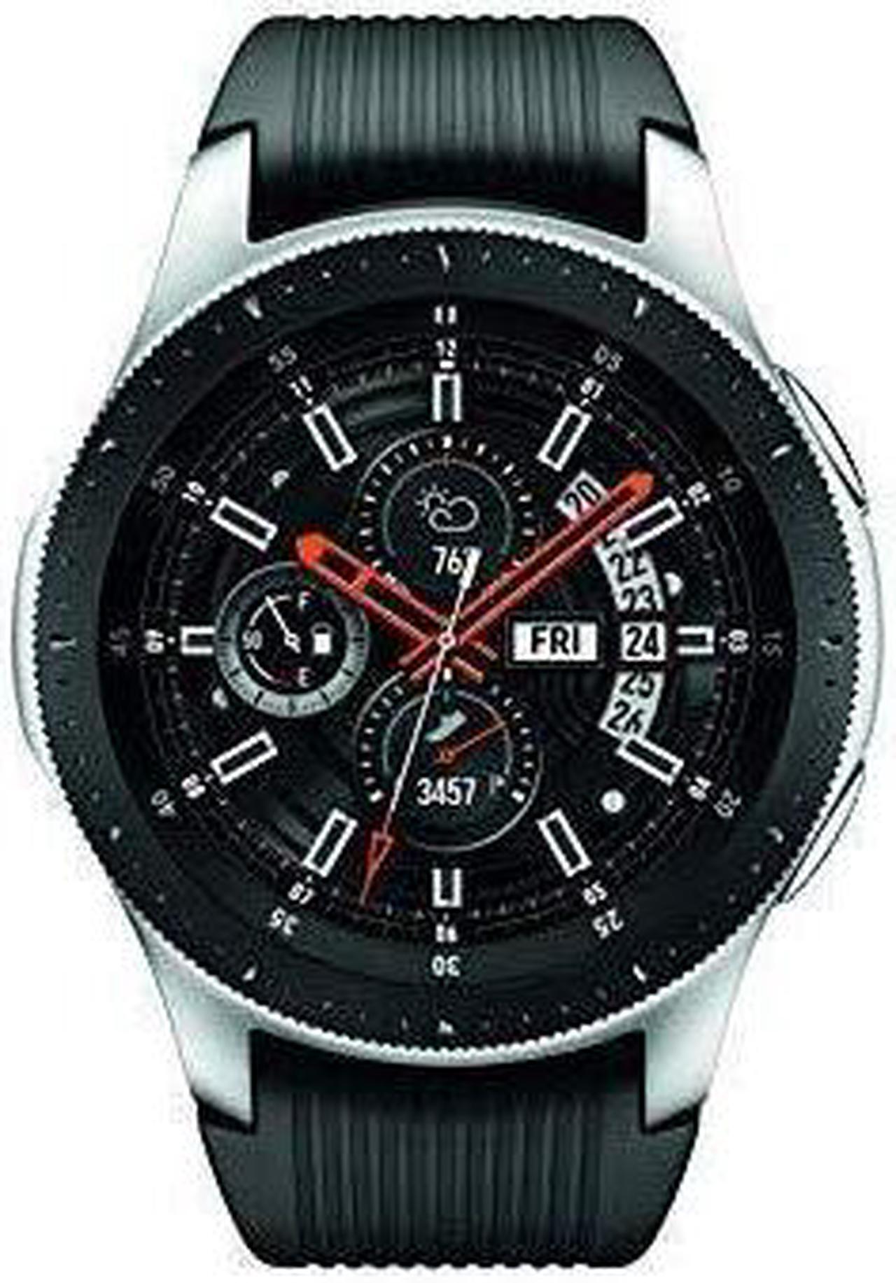 Alt view image 8 of 8 - Samsung Galaxy Watch 46MM R800 - Silver/Black Latin Spec, International Version