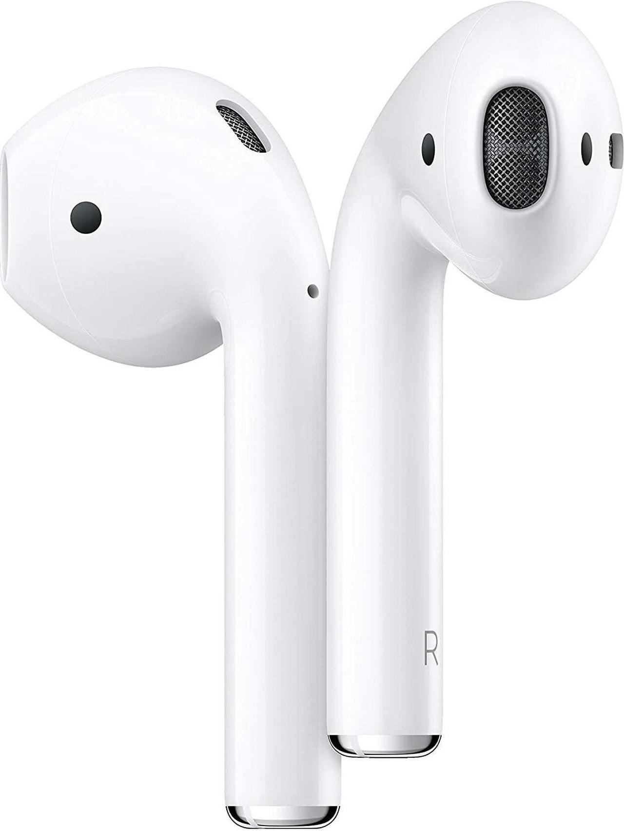 Alt view image 2 of 15 - Apple AirPods 2 White with Wireless Charging Case In Ear Headphones MRXJ2AM/A