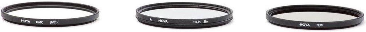 Alt view image 8 of 18 - Hoya 52mm II (HMC UV / Circular Polarizer / ND8) 3 Digital Filter Set with Pouch