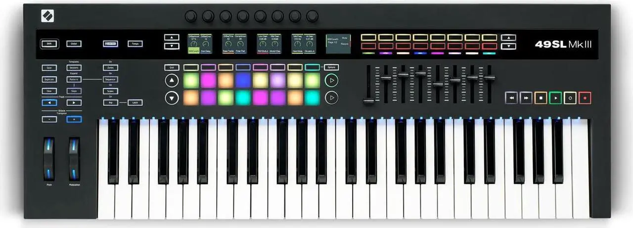 Alt view image 13 of 17 - Novation 49SL MkIII MIDI and CV Keyboard Controller
