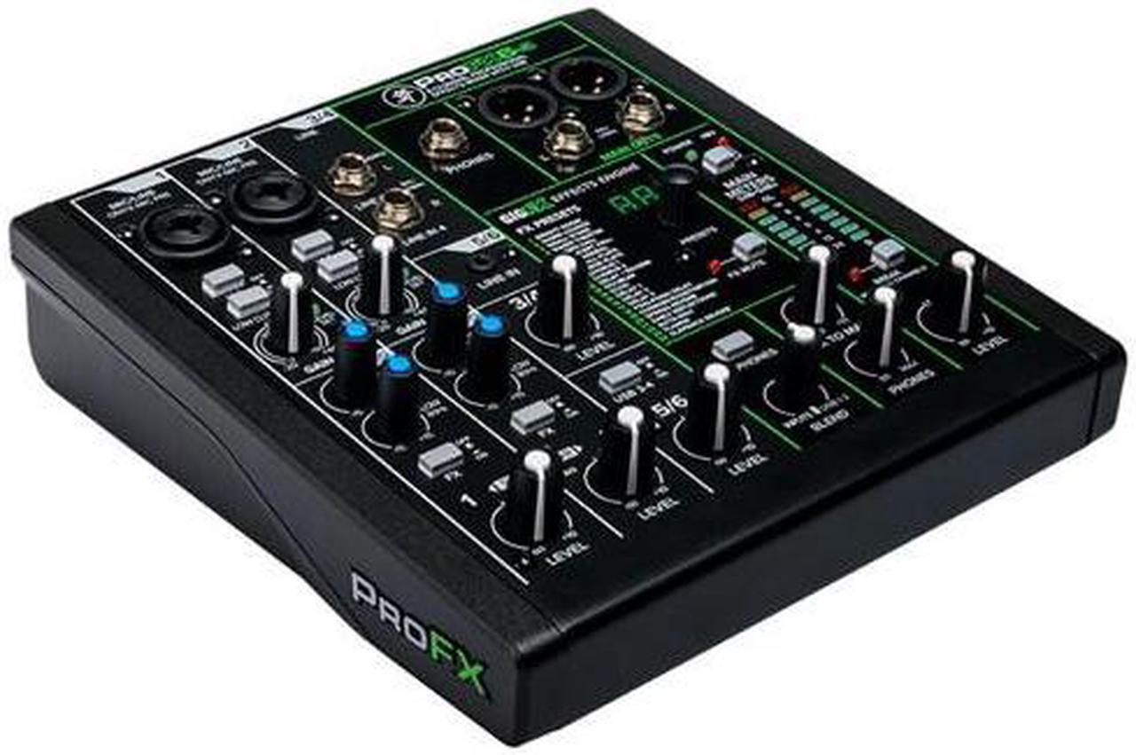 Alt view image 11 of 20 - Mackie ProFX Series, 6 Mixer - Unpowered, 6-Channel w/USB (ProFX6v3)