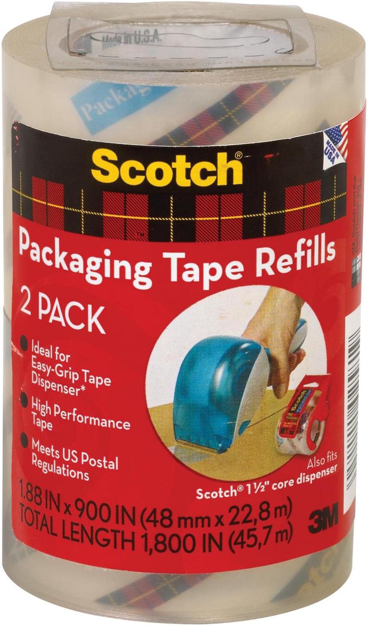 3M DP-1000-RR2 Packing Tape Refill - 6-Pack