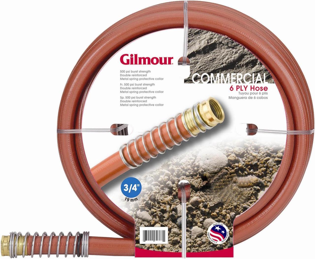 Main image of Gilmour Professional Commercial Hose - 75 ft - Rubber, Vinyl, Brass, Steel,