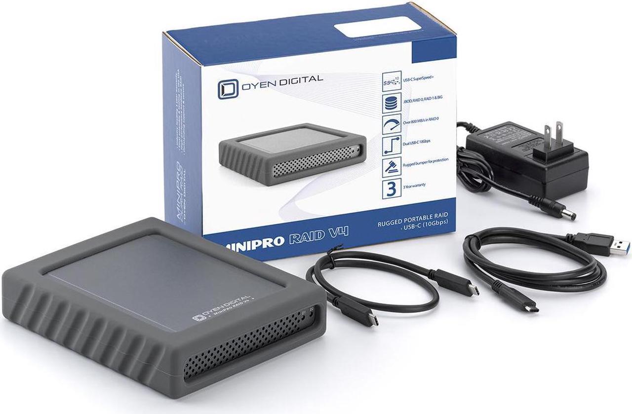 Alt view image 4 of 5 - 8TB SSD MiniPro RAID V4 USB-C Portable Solid State Drive