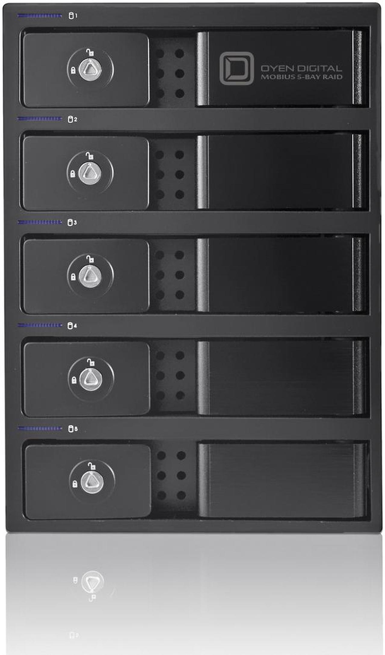 Main image of Oyen Digital 80TB Mobius 5-Bay FW800, eSATA, USB 3.0 RAID Hard Drive Array