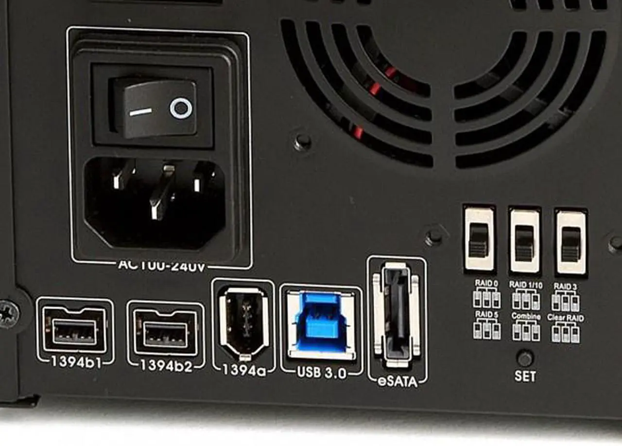 Alt view image 6 of 6 - Oyen Digital 80TB Mobius 5-Bay FW800, eSATA, USB 3.0 RAID Hard Drive Array
