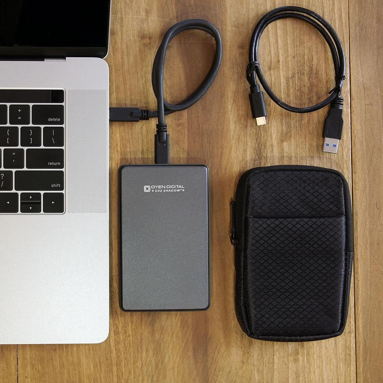 Alt view image 7 of 7 - Oyen Digital U32 Shadow 8TB USB-C Portable SSD