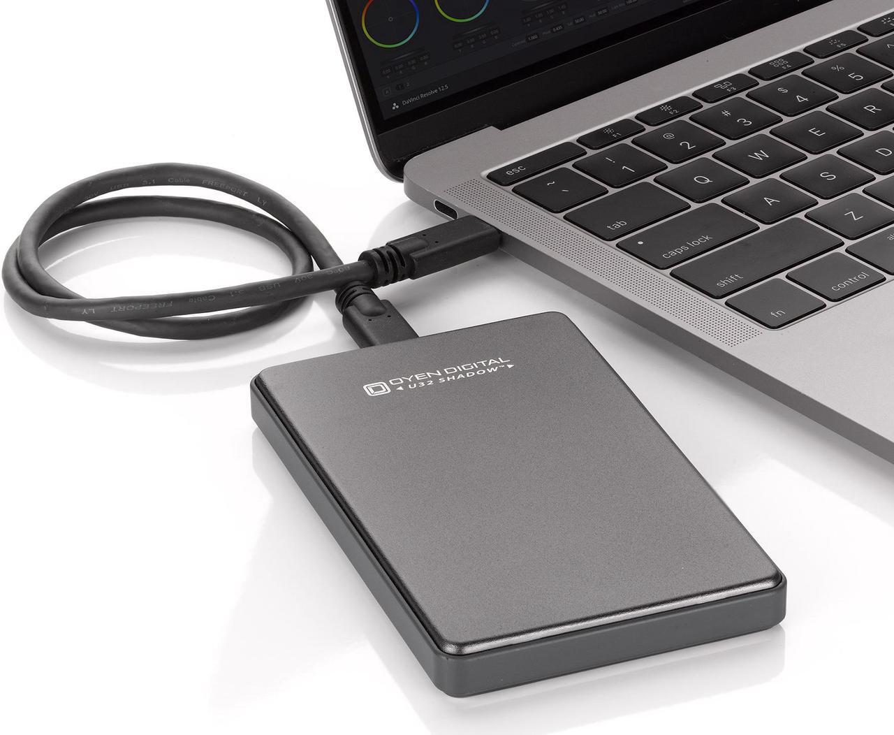 Alt view image 6 of 7 - Oyen Digital U32 Shadow 8TB USB-C Portable SSD