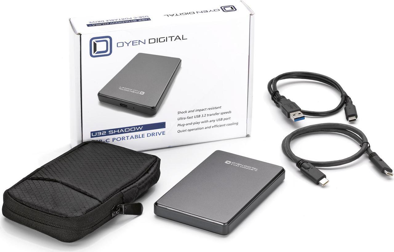 Alt view image 5 of 7 - Oyen Digital U32 Shadow 8TB USB-C Portable SSD