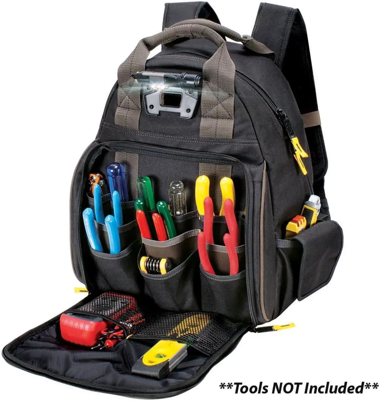 Alt view image 12 of 18 - Clc L255 Tech Gear 53 Pocket  Lighted Backpack